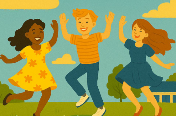 En gruppe mennesker som danser