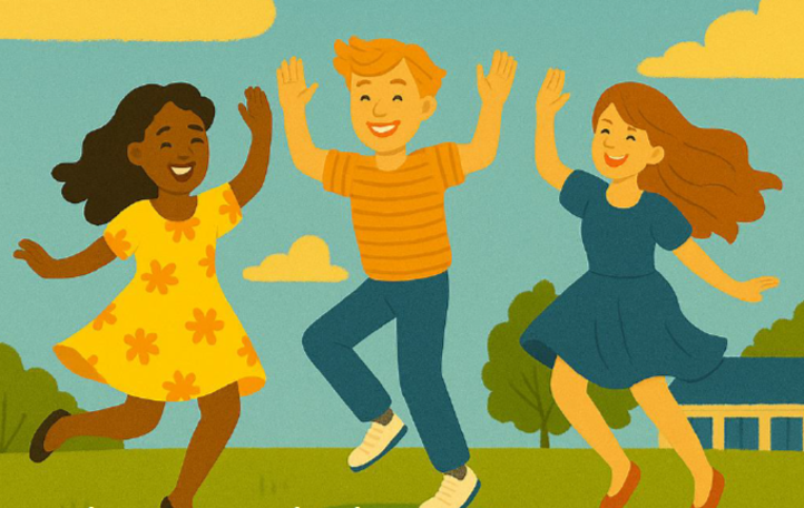 En gruppe mennesker som danser