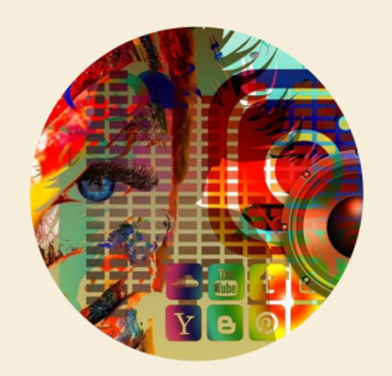 Et fargerikt kart over en by