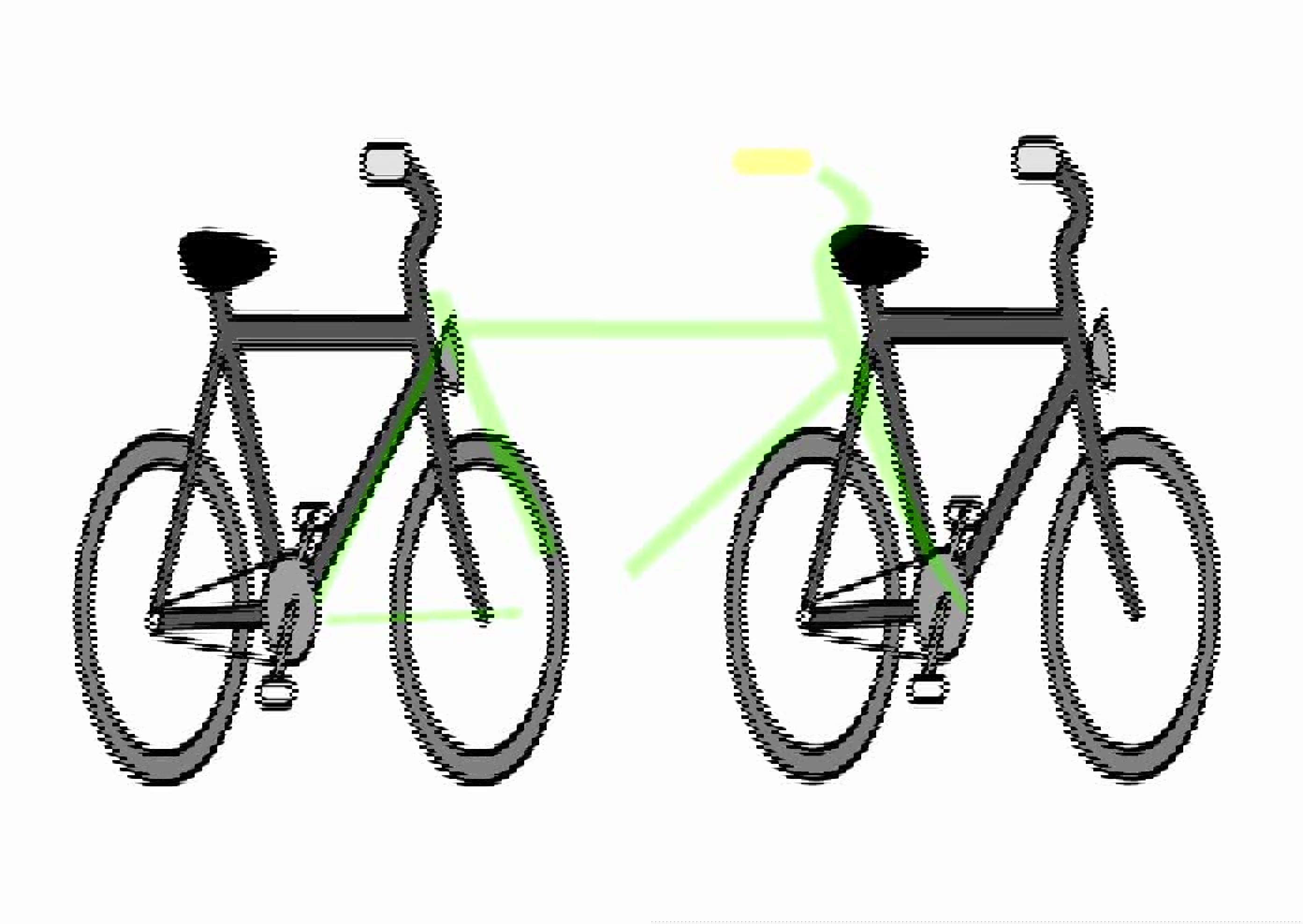 En grønn sykkel med svart sete En grønn sykkel med svart sete